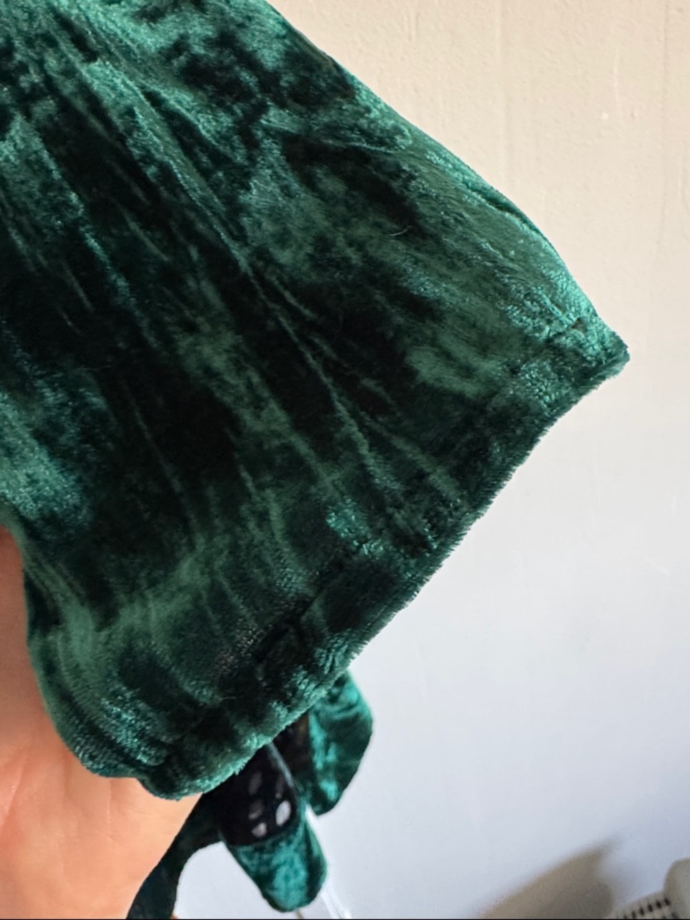 Chicos Velvet Floral Kimono Robe - Emerald Green - Picture 5 of 5